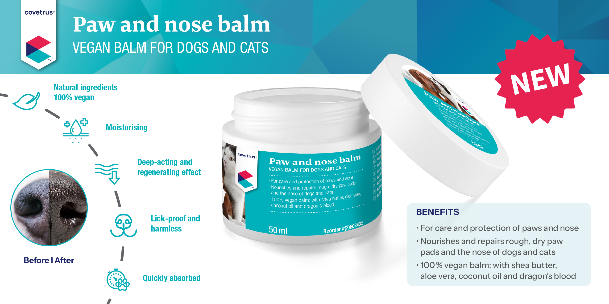 Banner for Paw and nose balm.